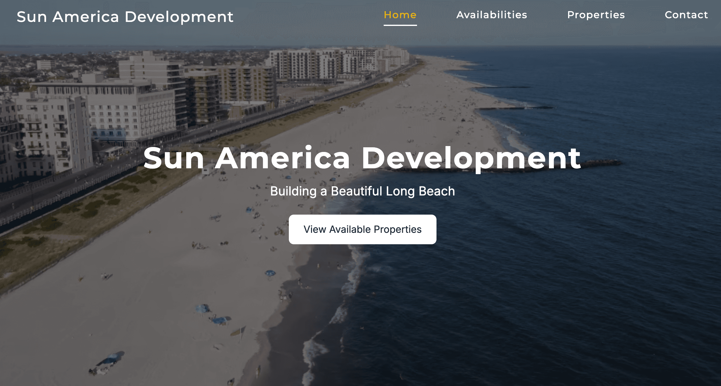 Sun America Development - Real Estate Website